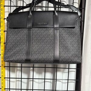 Authentic Michael Kors Men's Black and Gray Briefcase